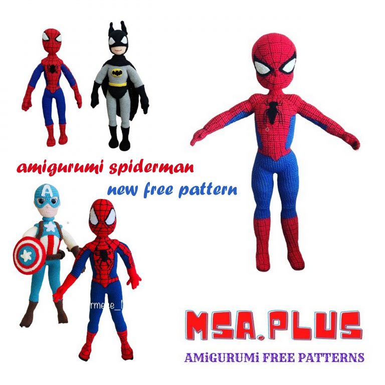 Spiderman Amigurumi Free Pattern